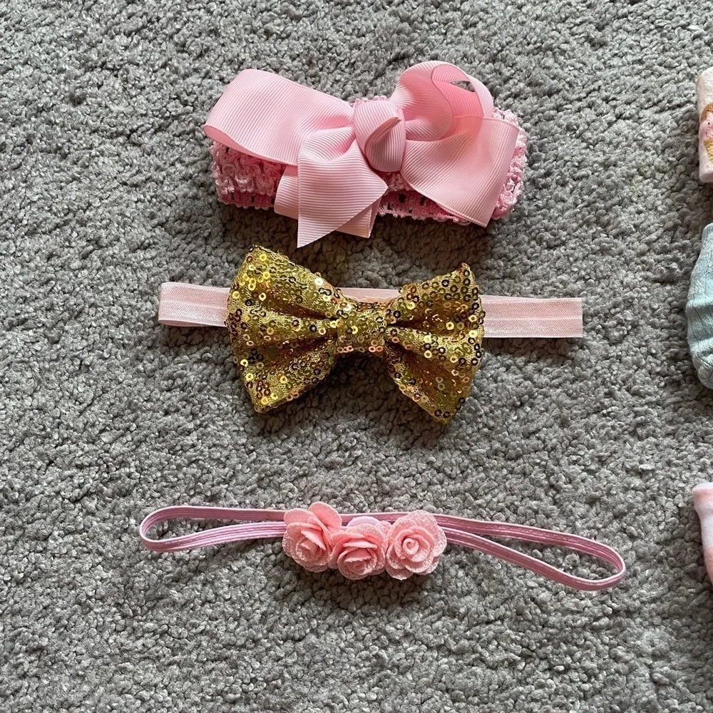 Set Of 6 Infant Toddler Girls Headbands